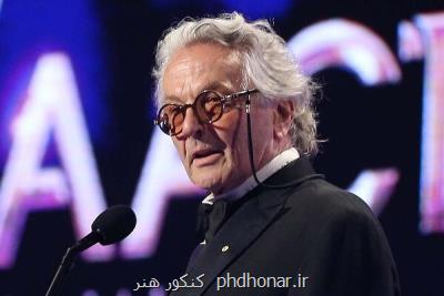 جورج میلر جایزه فیلمساز سال را برای تدوین صدا دریافت می كند